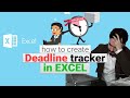 Deadline Tracker in Excel: Step-by-Step Gudie