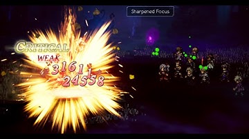 Octopath COTC Defeating Hell Hornburg level 100 Duo (Berecain+BT Sword) in 5 turns