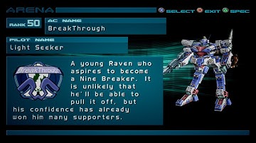 Rank 49: Light Seeker | Arena | Armored Core 2