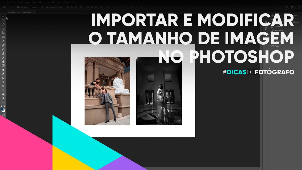 Como importar e modificar o tamanho de uma imagem no YouTube