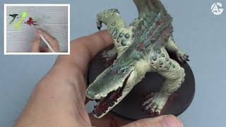 Painting Zombicide: Undead or Alive - Crocosaur