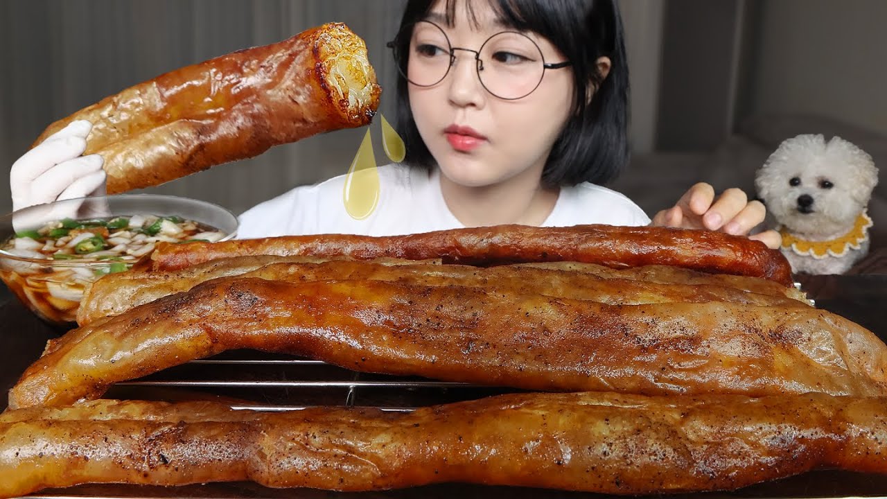 기름기 쏙 빠진 파삭파삭한 대창구이 순삭먹방! Crispy Grilled Beef Intestines Mukbang ASMR
