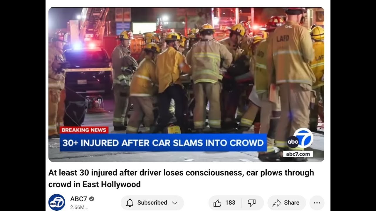 30 injured after car plows through crowd - YouTube