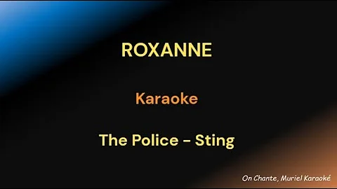 ROXANNE KARAOKE The Police - Sting (HQ)