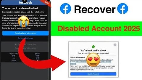 Your Facebook Account Has Been Disabled 😭 | Recover Disabled FB ID 2025 | 100% Working Method 🔥