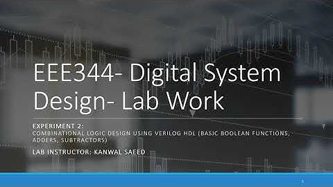 EEE344  Digital System Design Lab2 Combinational logic design using Verilog HDL Behavioral Modeling