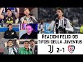 Reazioni entusiaste dei tifosi della Juventus dopo JUVENTUS 2-1 CAGLIARI | Serie A Giornata 13