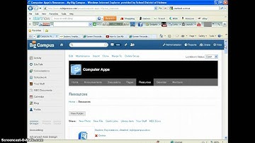 Adding video and assignments to mybigcampus