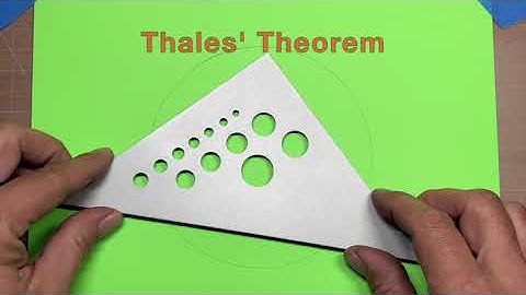 Find The Center Of A Circle With Thales’ Theorem
