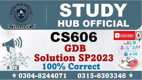 CS606 GDB Solution Spring 2023, CS606 GDB 1 Solution Spring 2023, CS606 GDB Solution 2023, CS606 GDB