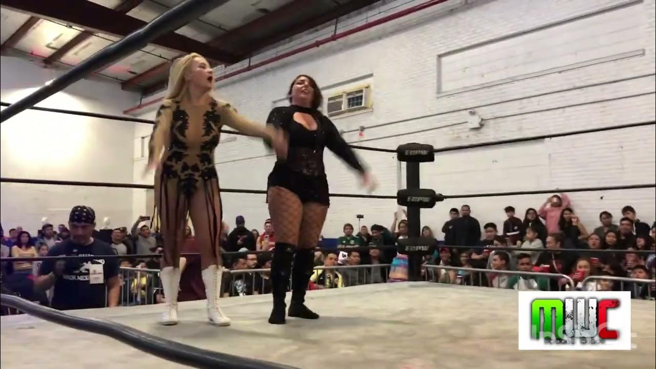 MWC Estrellita y Jenny Rose VS Sumie Sakai y Sanely - YouTube