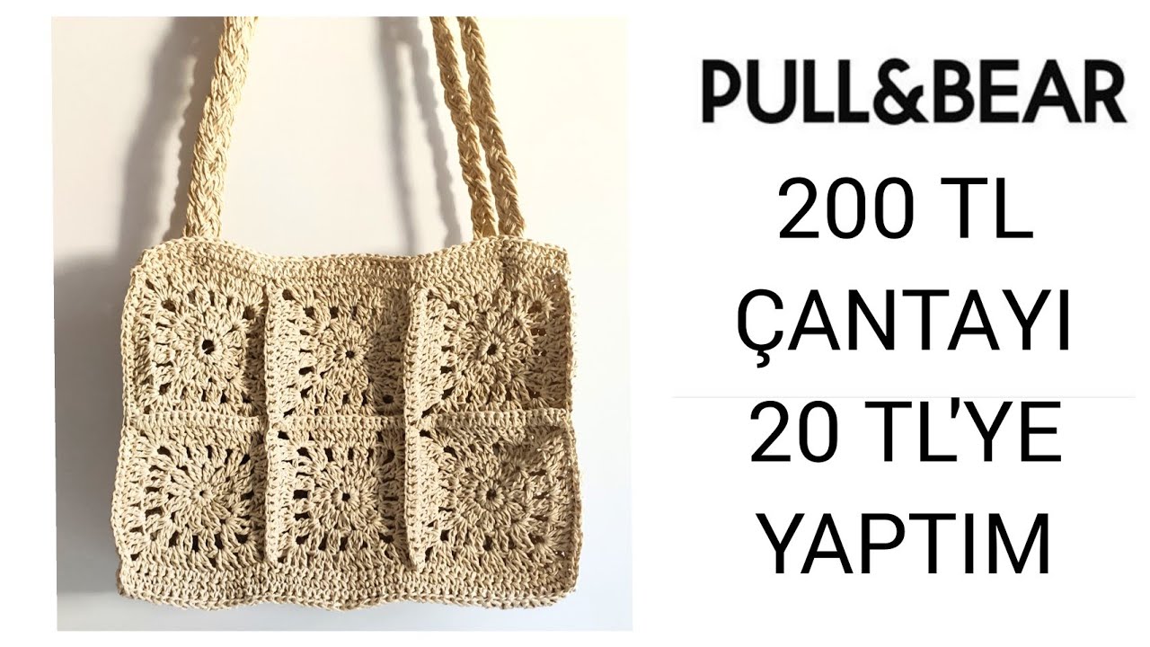 200 TL PULL&BEAR ÇANTAYI 20 TL'YE YAPTIM 🤍 - YouTube