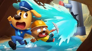 dont damage public facilities kids cartoon police cartoon sheriff labrador babybus