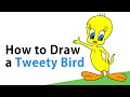 How to Draw A Tweety Bird | Easy Step by Step Tutorial for Kids