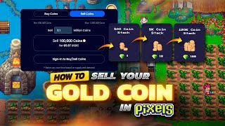 Sell Coins in Pixels Online Tutorial - How to make money in pixels online