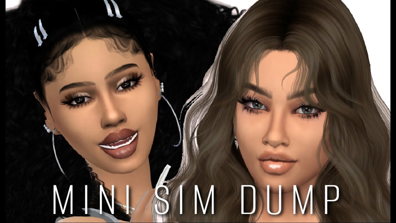 Mini Sim Dump #2 - Sims 4 CAS + CC Folder & Sims Download - YouTube