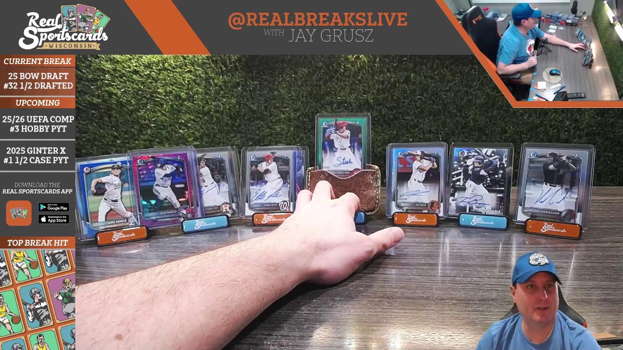 2025 Bowman Draft #32 Hobby Half Case Drafted Teams (1/16/26)