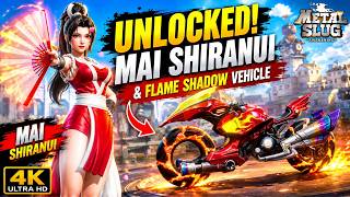 Mai Shiranui Hero &amp; Flame Shadow Vehicle Unlocked Showcase | Metal Slug Awakening 4K