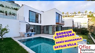 Bodrum Gündoğan'da Satılık Deniz Manzaralı Sıfır Villa