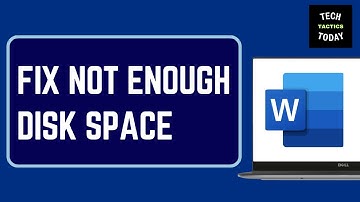 How to Fix Not Enough Memory or Disk Space in Microsoft Word