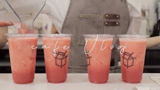 ENG) Watermelon juice in summer  Drink making cafe vlog / cafe vlog