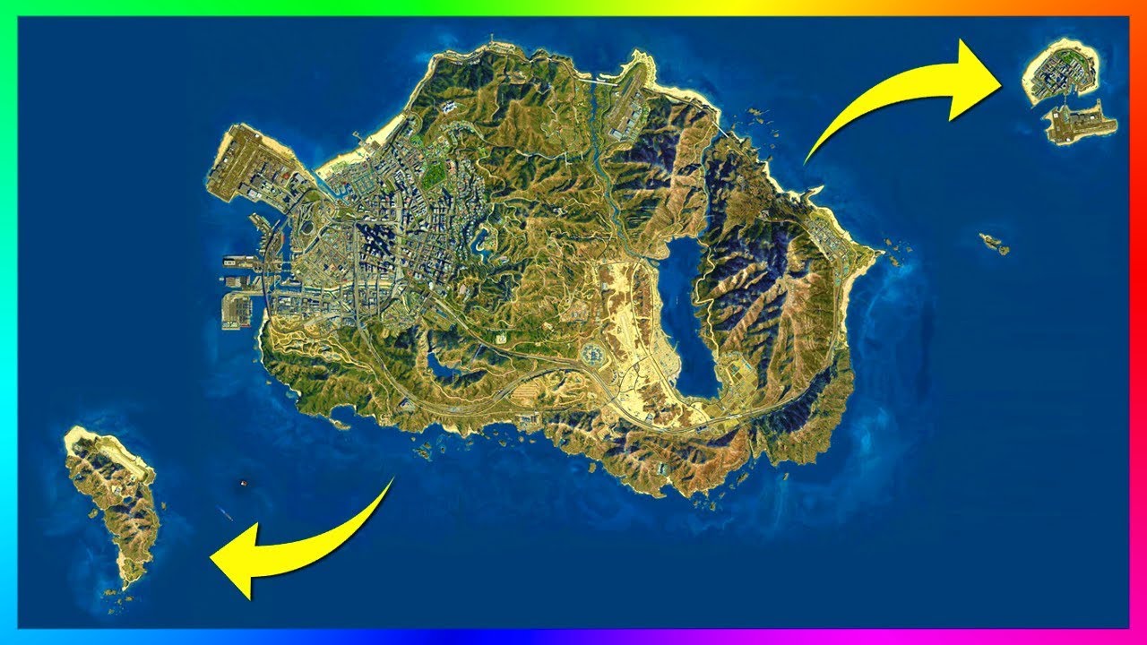 GTA Cayo Perico Island Size Compared To Full Los Santos Map