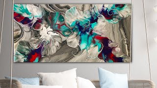 WOW Did not expect this 🤩 Must Try Stunning multi technique for amazing effects ~acrylic pouring