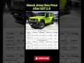 Maruti Jimny New Price After GST 2 0 Marutisuzuki Jimny Carnewstoday Ytshorts Maruti Jimny New Price After GST 2 0 Marutisuzuki Jimny Carnewstoday Ytshorts