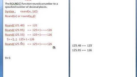 MYSQL-round function with single argument