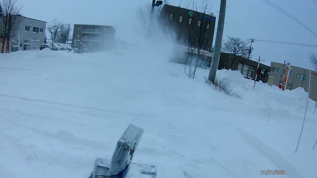 ひたすら除雪TV 2024元旦 あけおめ！編　YAMAHA YT660E