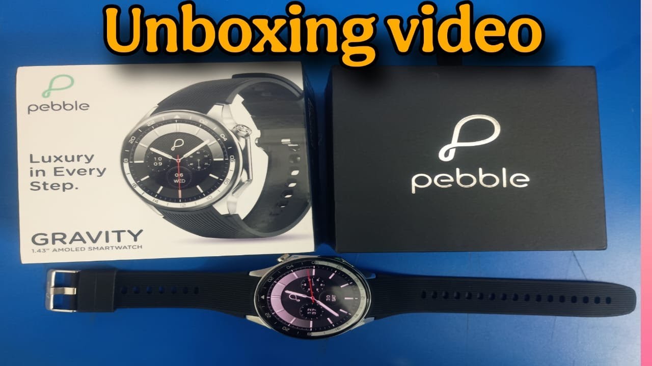 pebble gravity smartwatch unboxing video