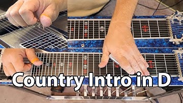 Country Intro in D Pedal Steel Guitar Lesson