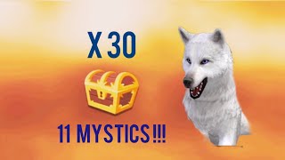Opening 30 EPIC chests in WILDCRAFT!! 11 total MYSTICS! Pls subscribe