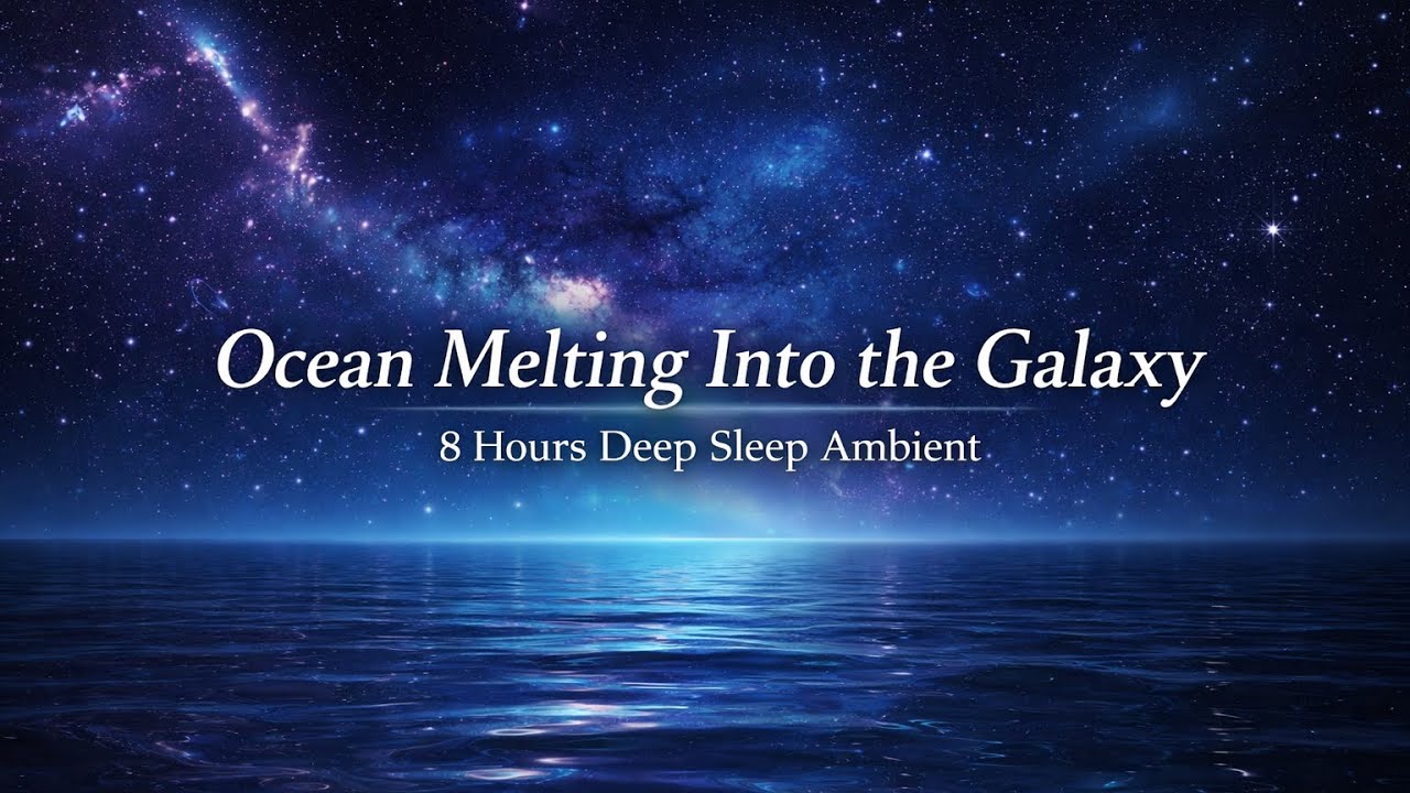 【自律神経が整う】幻想の銀河に溶ける海｜8時間 深層睡眠BGMOcean Melting Into the Galaxy 🌊 8 Hours Deep Sleep Ambient