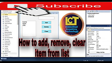 Visual Basic/ Part 2 / List-box How to Add, Remove, and Clear item from list