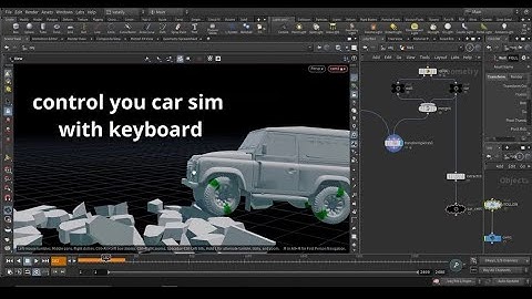 drive your car simulation with the keyboard( hip file included )