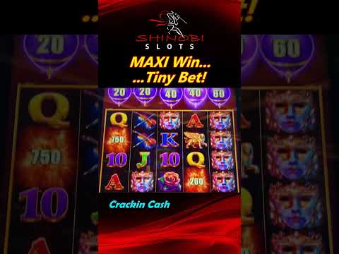 MAXI Win, Tiny Bet in Crackin Cash slot by AGS in Las Vegas! #shinobislots #shorts #shortfeed