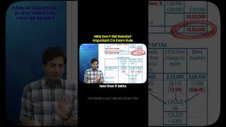 NRIs Don't Get Rebate? Important CA Exam Rule #castudents #cafinal #cainter #shorts