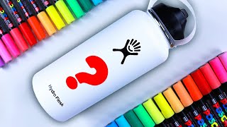 Custom Painting a HYDRO FLASK?! *oddly satisfying*