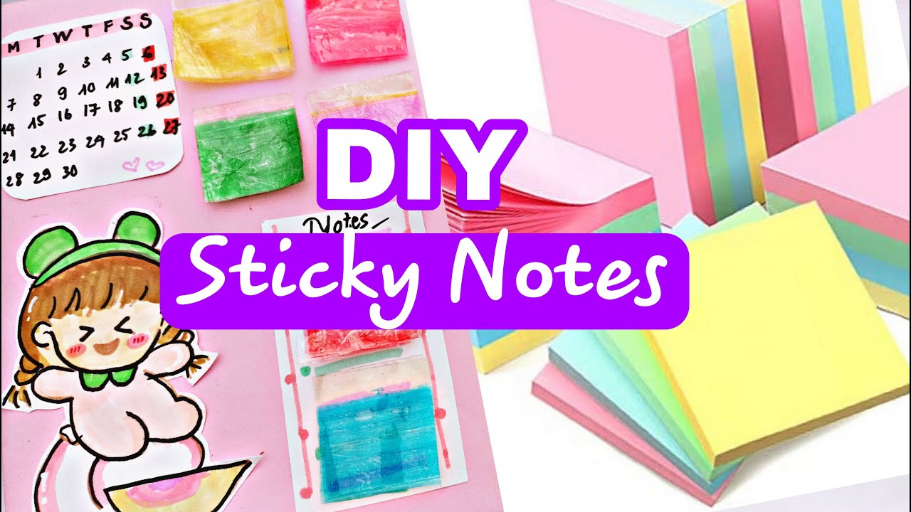 Cách Làm Giấy Note Kiểu Mới Từ Băng Dính | How to make Sticky Note ...