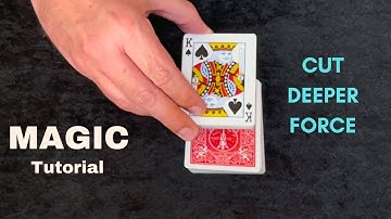 Self Working Card Force - Cut Deeper Force - Easy Magic Card Trick Tutorial