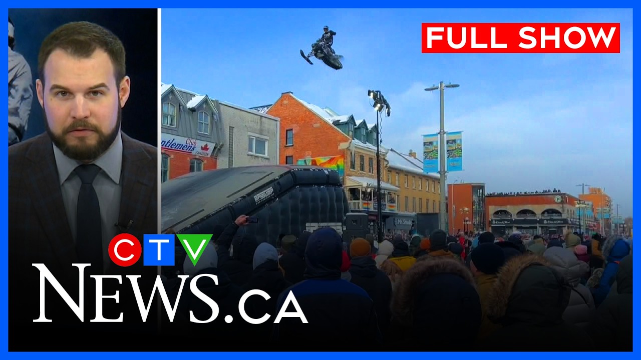 Snowmobile stunts transform ByWard Market | CTV News Ottawa at 