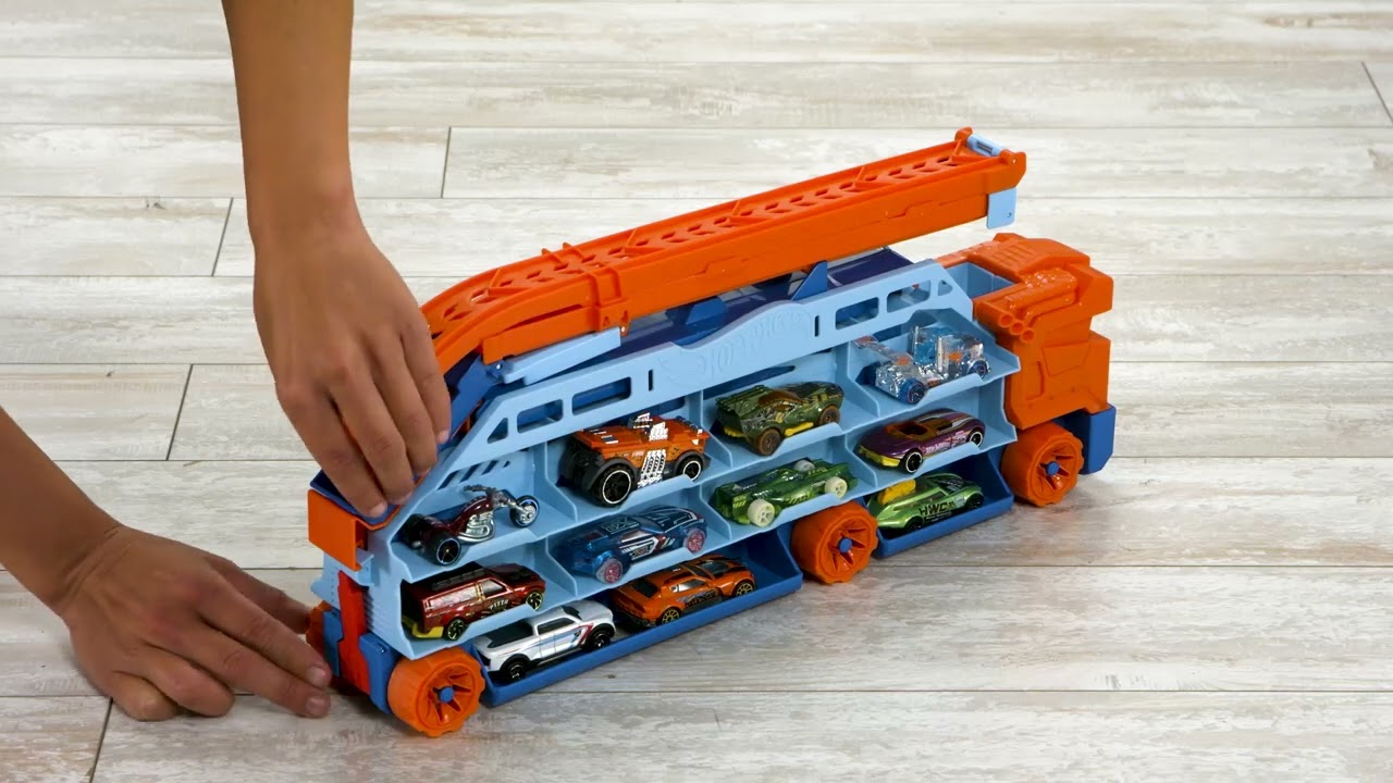 Hot Wheels City Speed Drop Transport Hauler