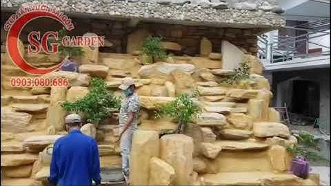 Thi Công Thác Nước Cafe Anh Cảnh Tại Bình Dương