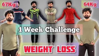 1 Week Weight Loss Challenge with Skipping, Result was shocking | shadhik azeez