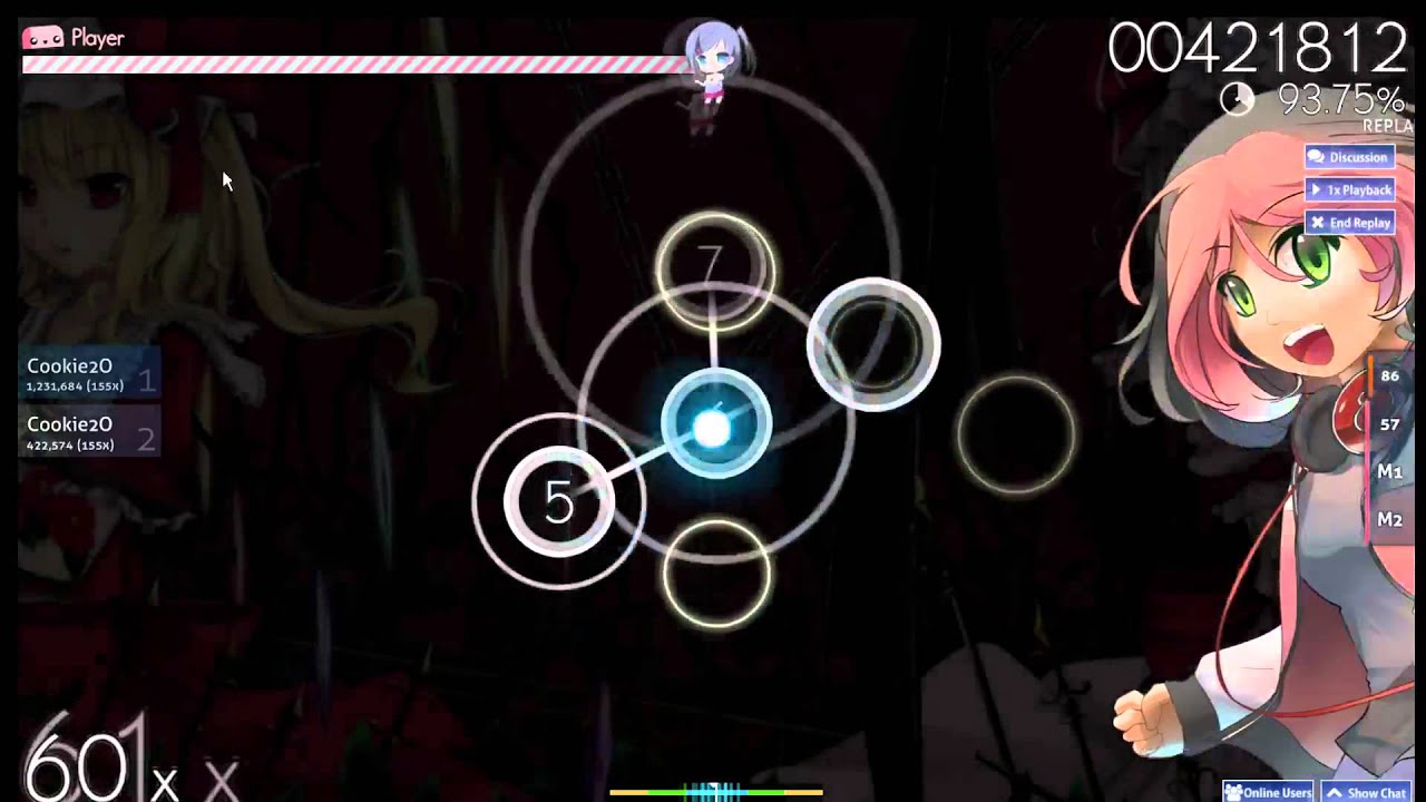 [osu!] Various Nightcore Jump Training [Monster (DotEXE Dubstep Remix