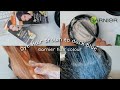 Dah boleh bukak salon!! - 2021 Garnier hair colour Midnight Blue 3.1