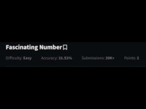 Fascinating Number - YouTube