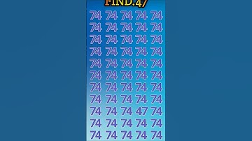 Find 👉 47 🤔 odd number puzzle #quiz #quiztime #iq #iqtest #mathspuzzle #paheliyangk