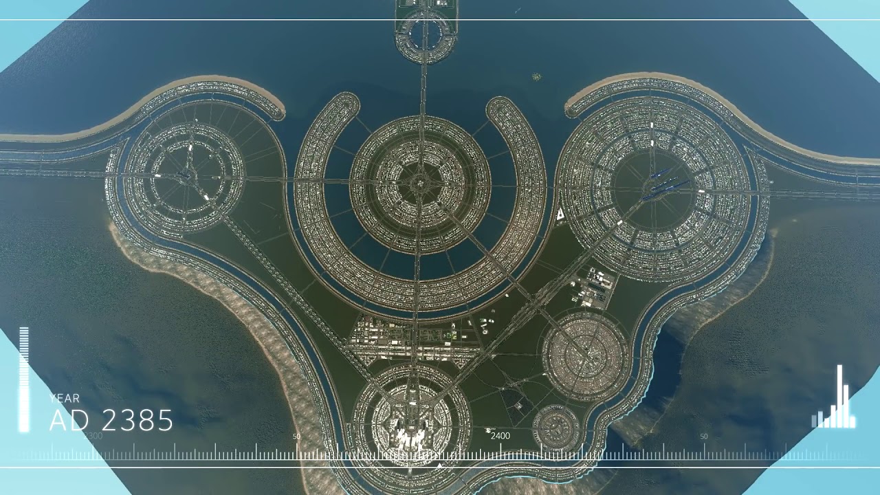 Cities  Skylines   Stella City Construction Movie [ the zeitgeist movement venus project ]